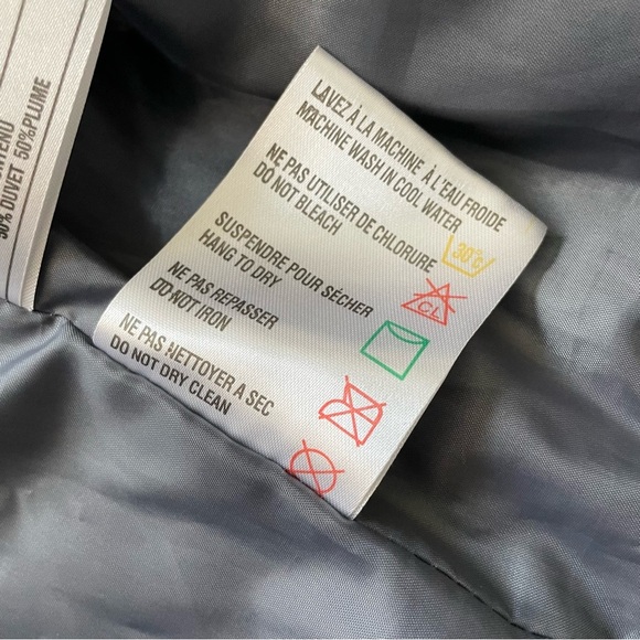 Boeing 747 Tera Gear Vintage Down & Feather Filled Grey Puffer Vest Men’s XL - Picture 8 of 10